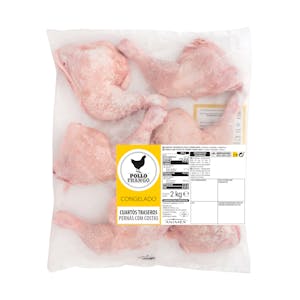 Cuartos traseros de pollo congelados