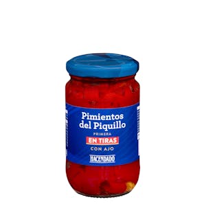 Pimientos del piquillo en tiras con ajo Hacendado