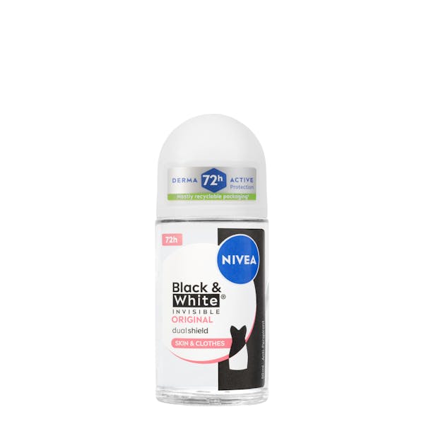 Imagen de Desodorante roll-on Invisible Black & White Nivea antitranspirante