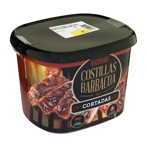 Costillas de cerdo a la barbacoa cortadas Hacendado