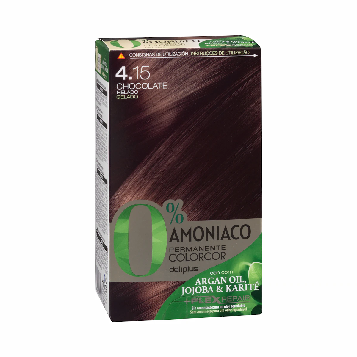 Coloración permanente 0% amoníaco 4.15 chocolate helado Colorcor – Mercadona – صورة إعلانية للمنتج
