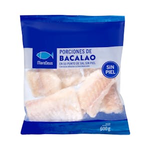 Porciones de bacalao sin piel MareDeus ultracongelado