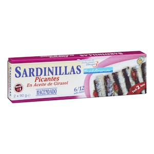 Sardinillas picantes Hacendado en aceite de girasol