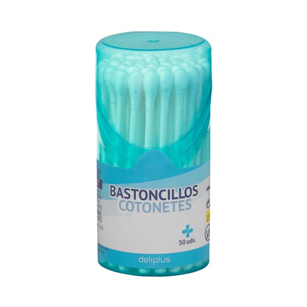 Bastoncillos de algodón Deliplus tamaño viaje