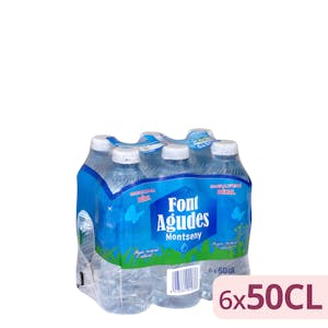 Agua mineral pequeña Font Agudes 6 x 0.5 l