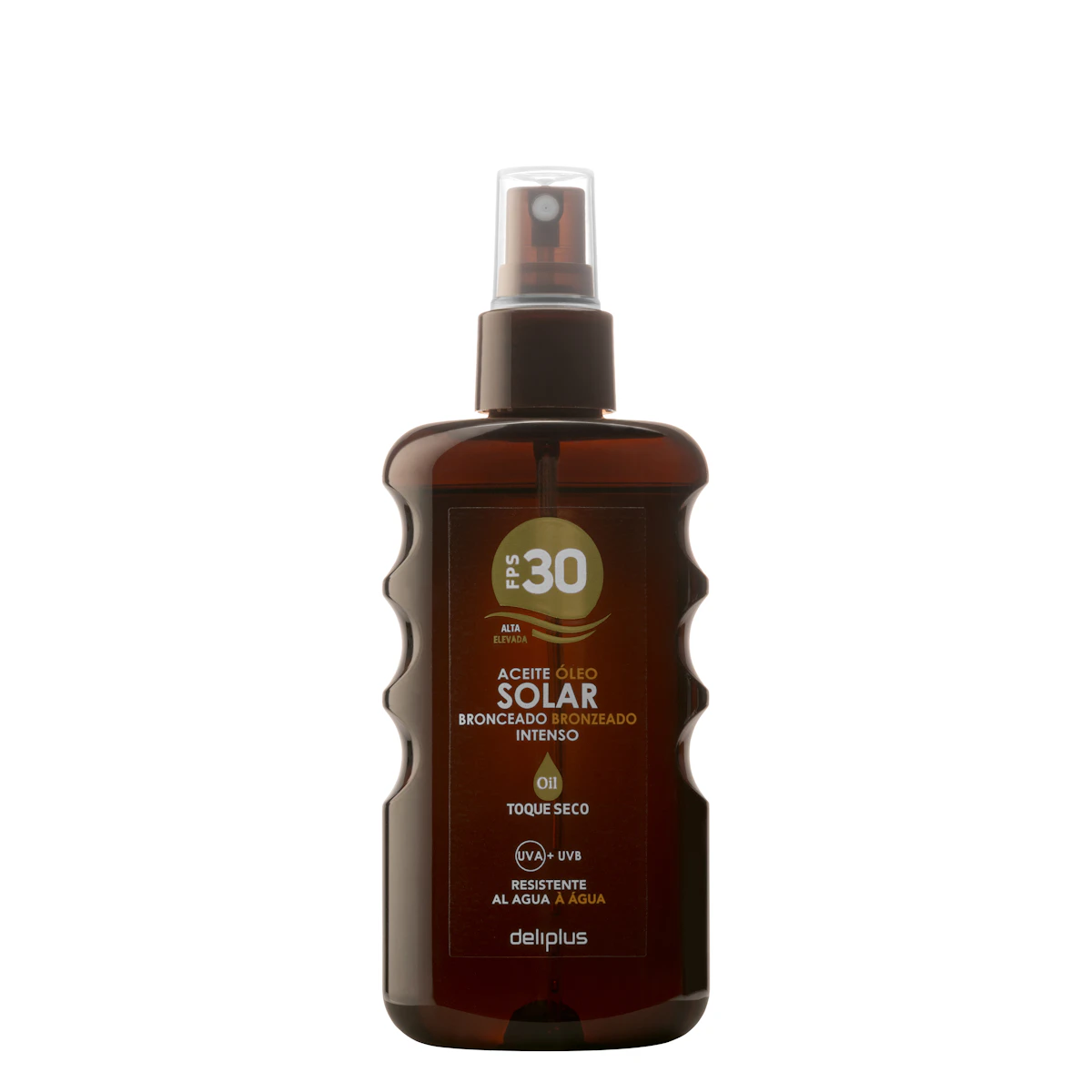 Aceite solar protector Deliplus FPS 30 – Mercadona – صورة إعلانية للمنتج