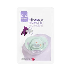 Chupete silicona reversible Deliplus +0 a 6 meses