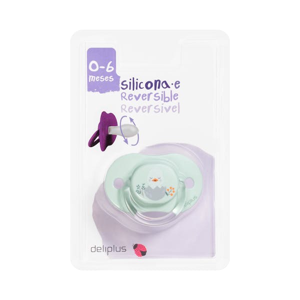 Chupete silicona reversible Deliplus +0 a 6 meses