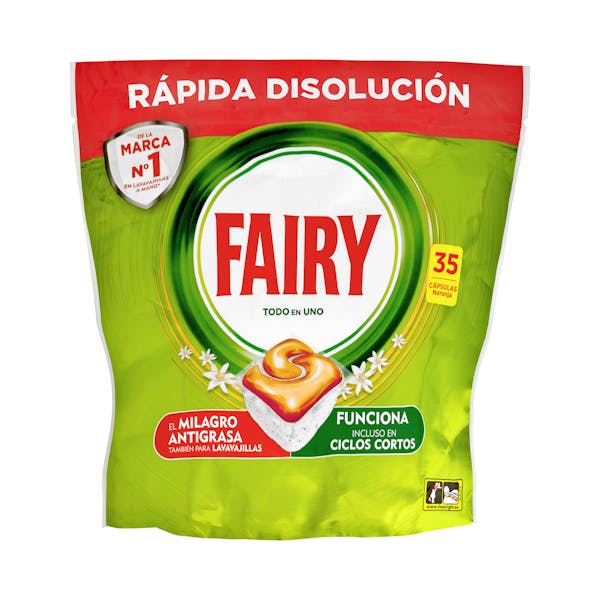 Lavavajillas Todo en 1 Fairy en pastillas