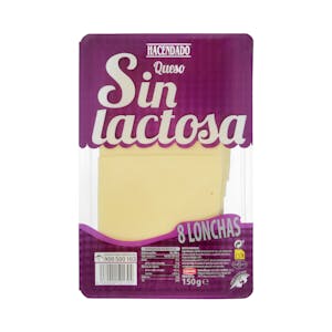 Queso sin lactosa Hacendado lonchas