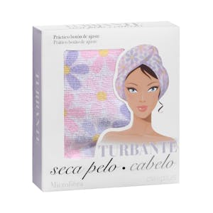Toalla turbante seca pelo microfibra Deliplus