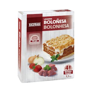 Lasaña a la boloñesa Hacendado ultracongelada