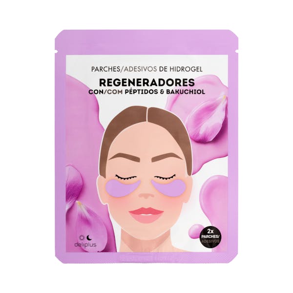 Imagen de Parches para ojos de hidrogel Regeneradores Deliplus con péptidos y bakuchiol