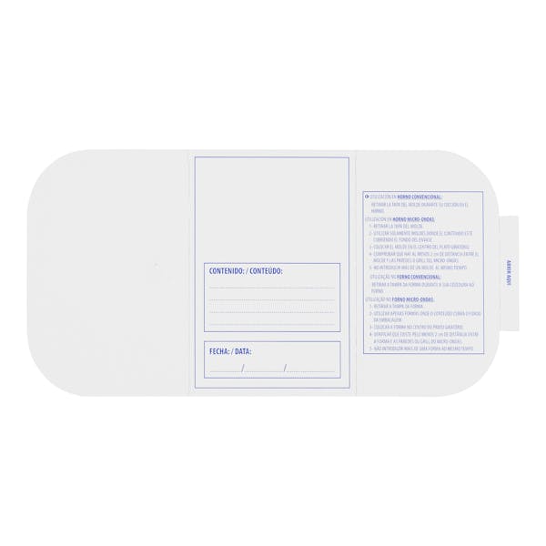 Molde de aluminio rectangular 1,5L Alibérico