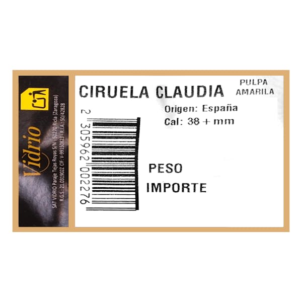 Ciruelas Claudia