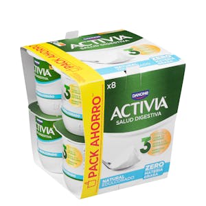 Bífidus desnatado natural edulcorado Activia zero m.g.