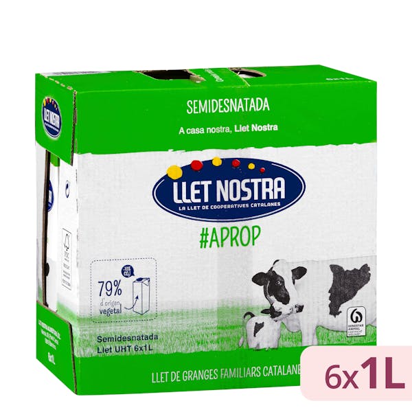 Leche semidesnatada Llet Nostra