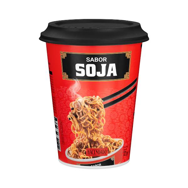 Fideos orientales Yakisoba sabor soja Hacendado