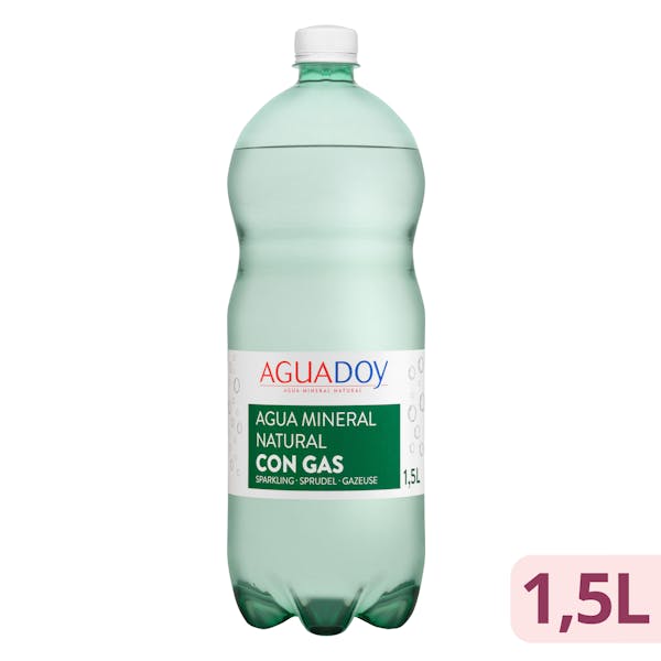 Agua mineral con gas grande Aguadoy