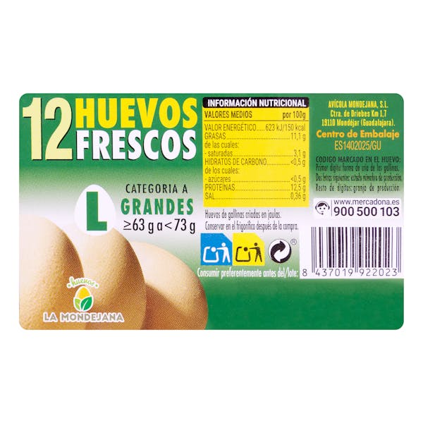 Huevos grandes L