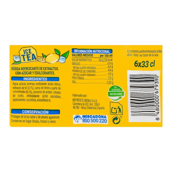 Etiqueta / ingredientes