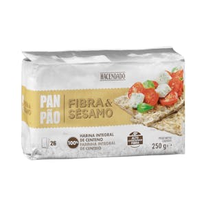 Pan de fibra y sésamo Hacendado