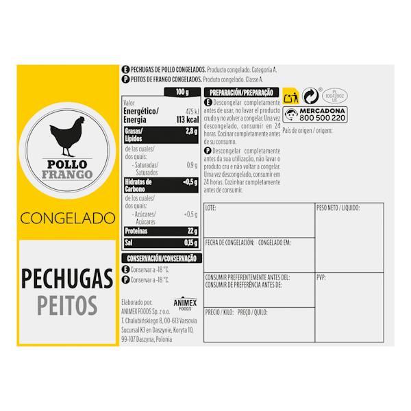 Etiqueta / ingredientes