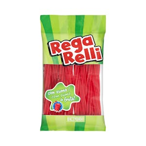 Golosinas Rega Relli Hacendado rellena con zumo de fruta