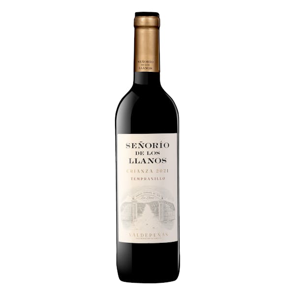 Imagen de Vino tinto tempranillo crianza Señorío de los Llanos DO Valdepeñas