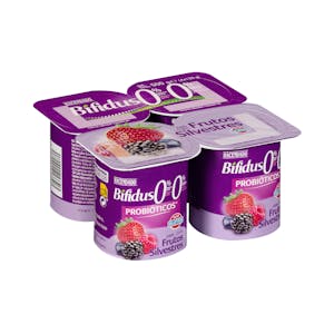 Bífidus desnatado probióticos con frutos silvestres Hacendado 0% MG 0% azúcares añadidos