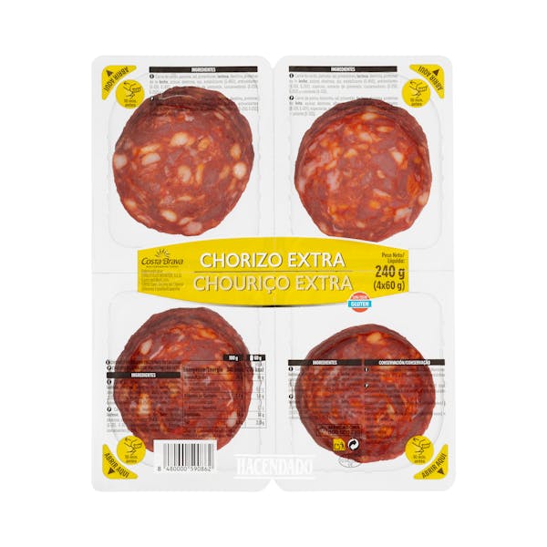 Imagen de Chorizo extra Hacendado lonchas