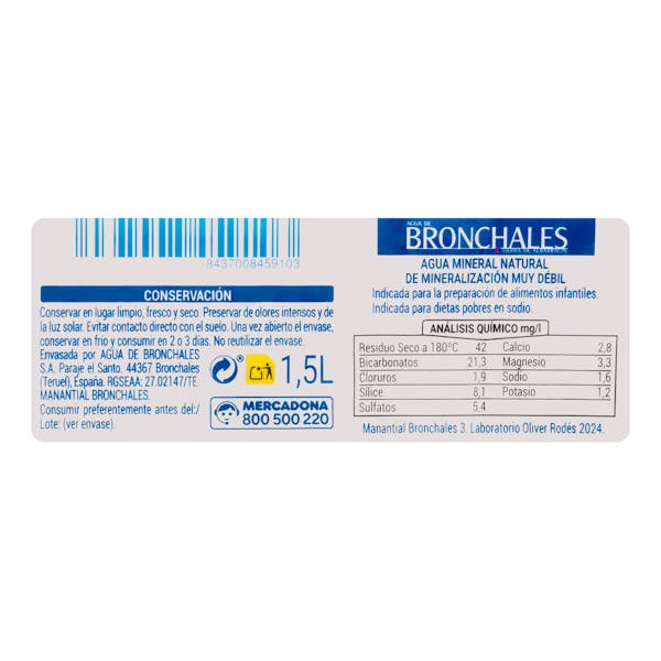 Agua mineral grande Bronchales