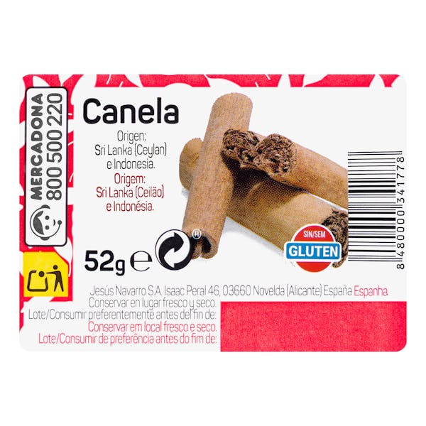 Canela molida Hacendado