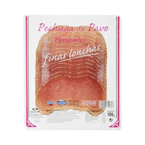 Pechuga de pavo pimienta Hacendado finas lonchas