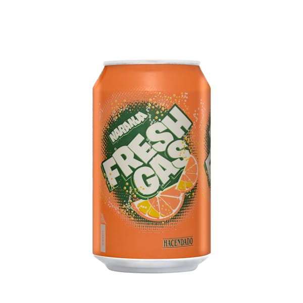 Refresco de naranja Hacendado fresh gas
