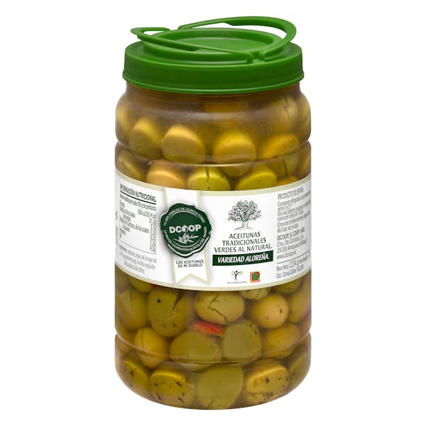 Aceitunas verdes aloreña Dcoop partidas aliñadas