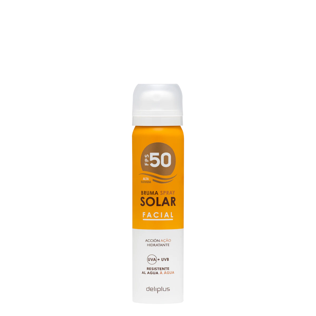 Protector solar bruma facial Deliplus FPS 50 – Mercadona – صورة إعلانية للمنتج