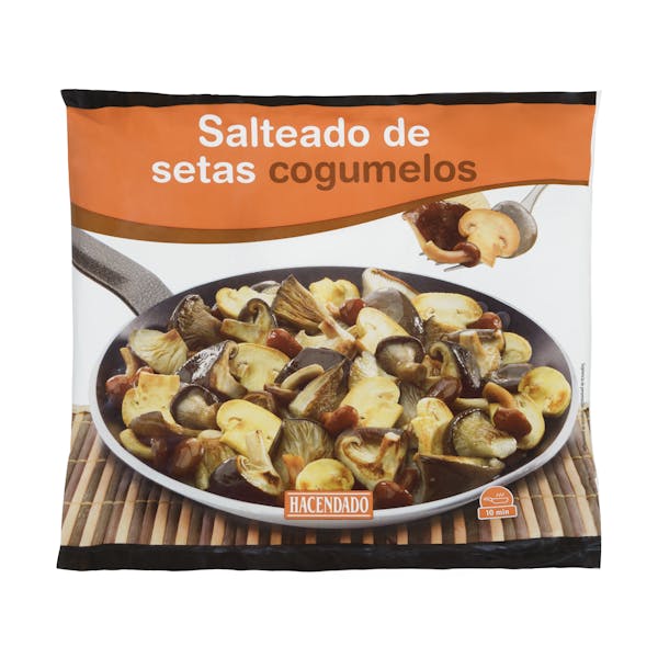 Salteado de setas Hacendado ultracongeladas