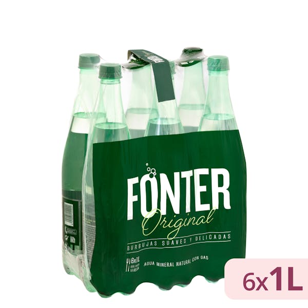 Imagen de Agua mineral con gas grande Fonter
