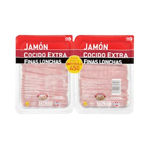 Jamón cocido extra Hacendado finas lonchas