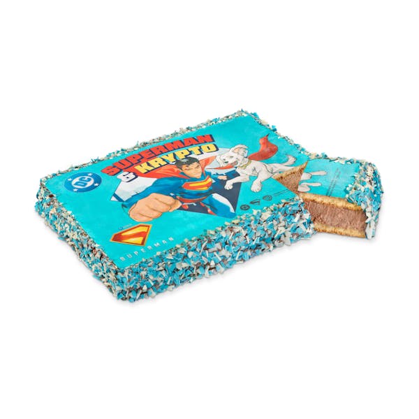 Tarta infantil Superman y Krypto Hacendado congelada