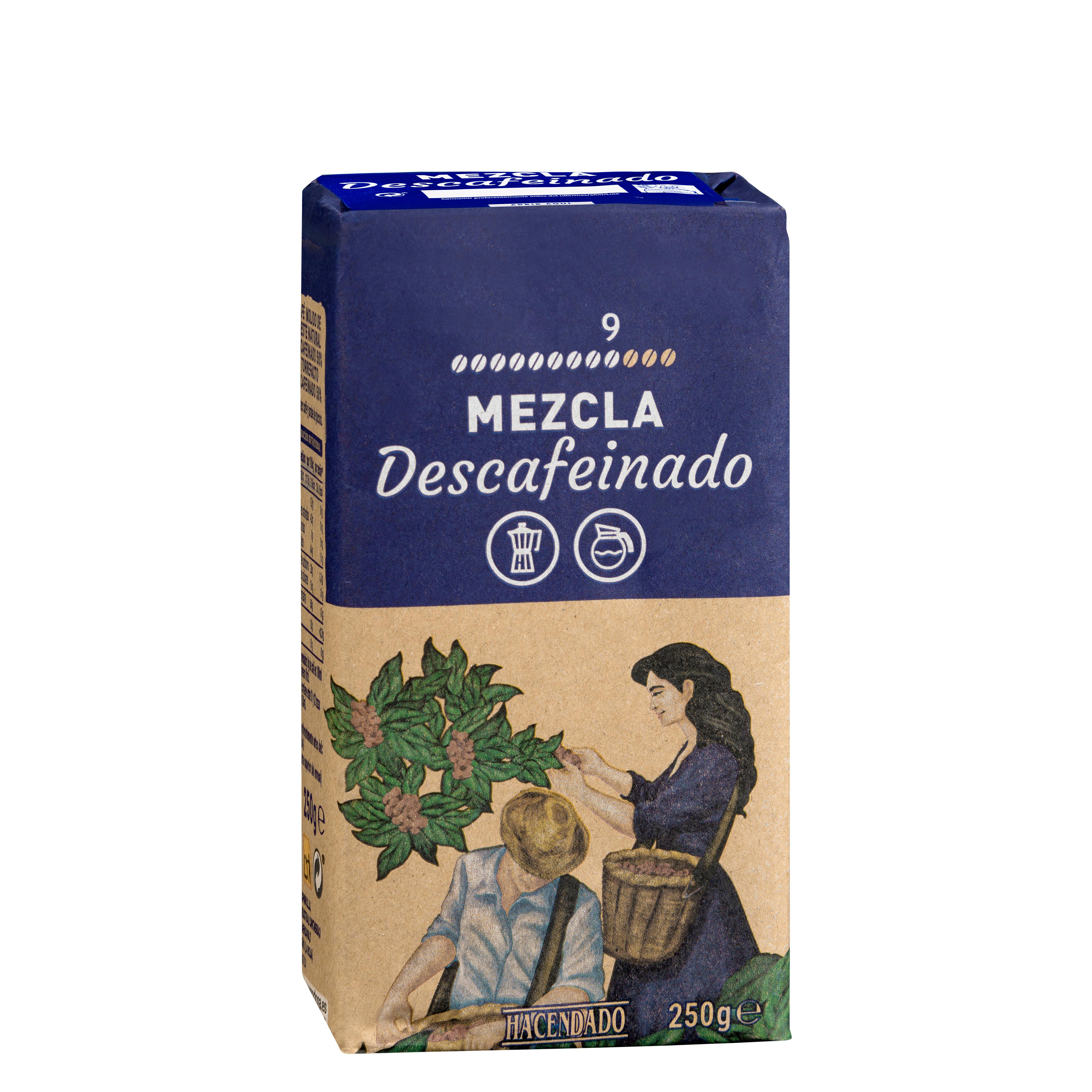 Café Molido Descafeinado Mezcla Hacendado