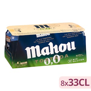 Cerveza sin gluten 0,0% sin alcohol tostada Mahou