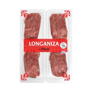Sliced Payés (Peasant Farmer) longaniza sausage extra Hacendado