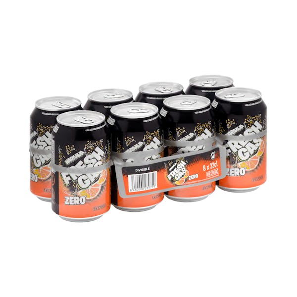 Refresco de naranja Hacendado Zero azúcar fresh gas