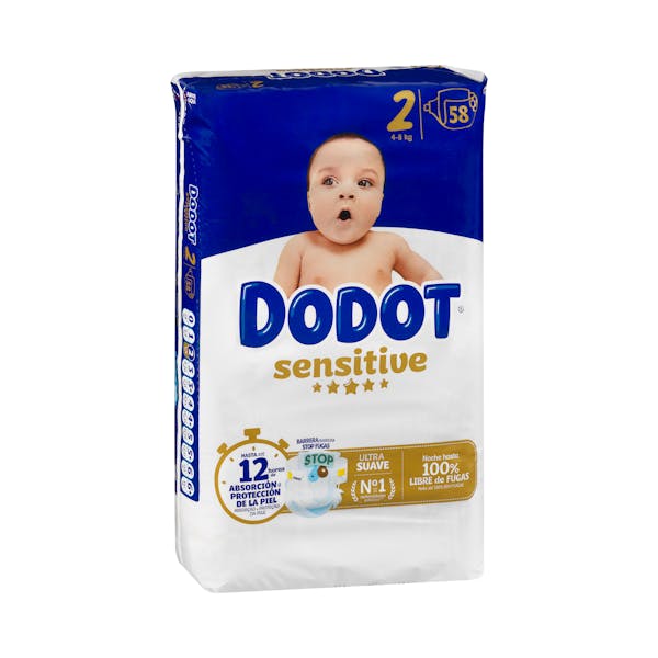 Pañales bebé talla 2 de 4-8 kg Dodot