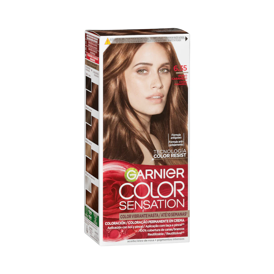 Coloración permanente 6.35 rubio caramelo Color Sensation – Mercadona – صورة المنتج