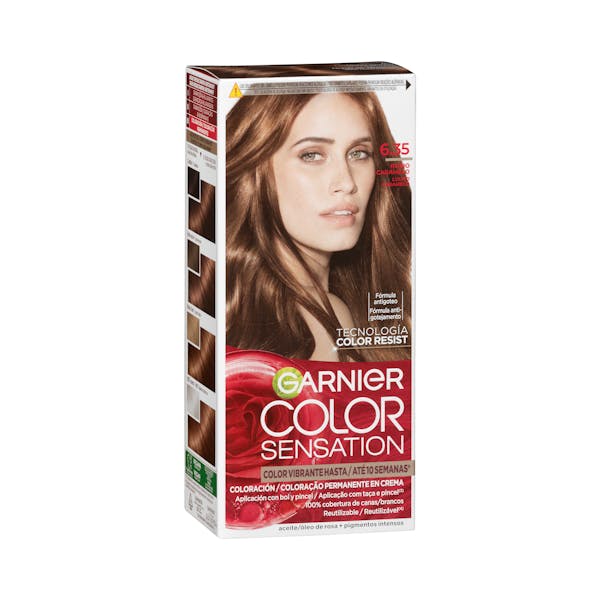 Imagen de Coloración permanente 6.35 rubio caramelo Color Sensation