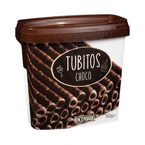 Imagen de Tubitos bañados chocolate negro Hacendado