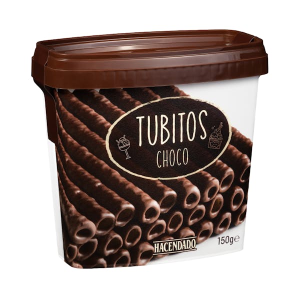 Imagen de Tubitos bañados chocolate negro Hacendado